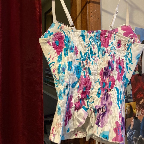 colourful womens corset type top - Picture 2 of 2